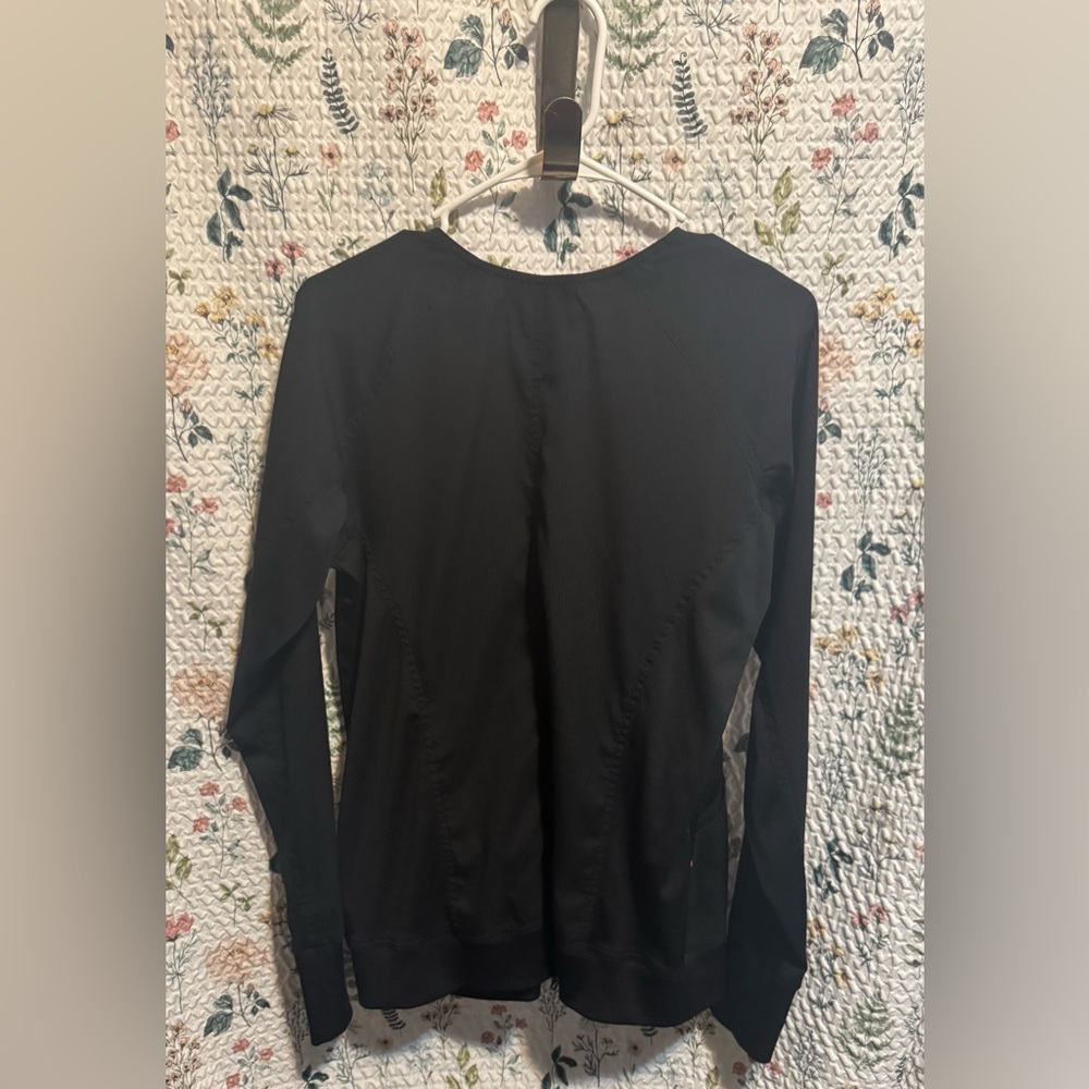 Koi Lite Black Zip-Up Top - Picture 4 of 4